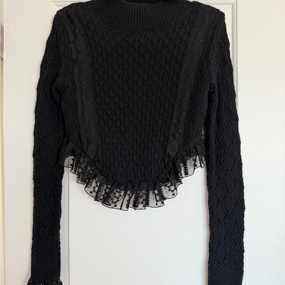 Zara Lace Knit Sweater